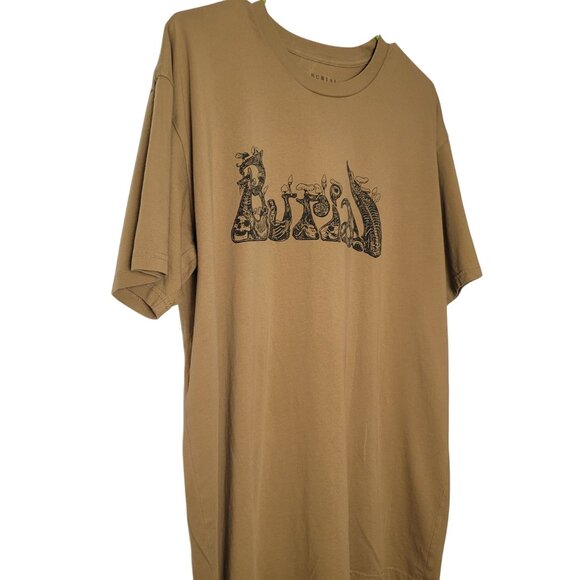 Burial Graphic Tee X-Large 100% Combed Cotton Tan Short Sleeve Crewneck Unisex - Picture 6 of 6